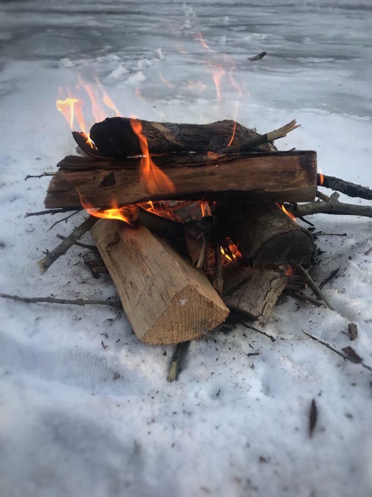 campfire for warmth | reallifewithdad.com