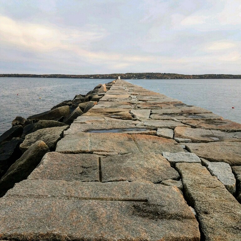 The Rockland Maine Breakwater | RealLifeWithDad.com