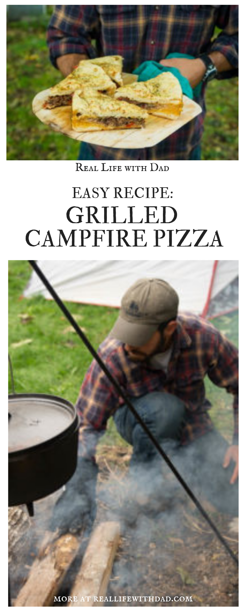 grilled campfire pizza | RealLifeWithDad