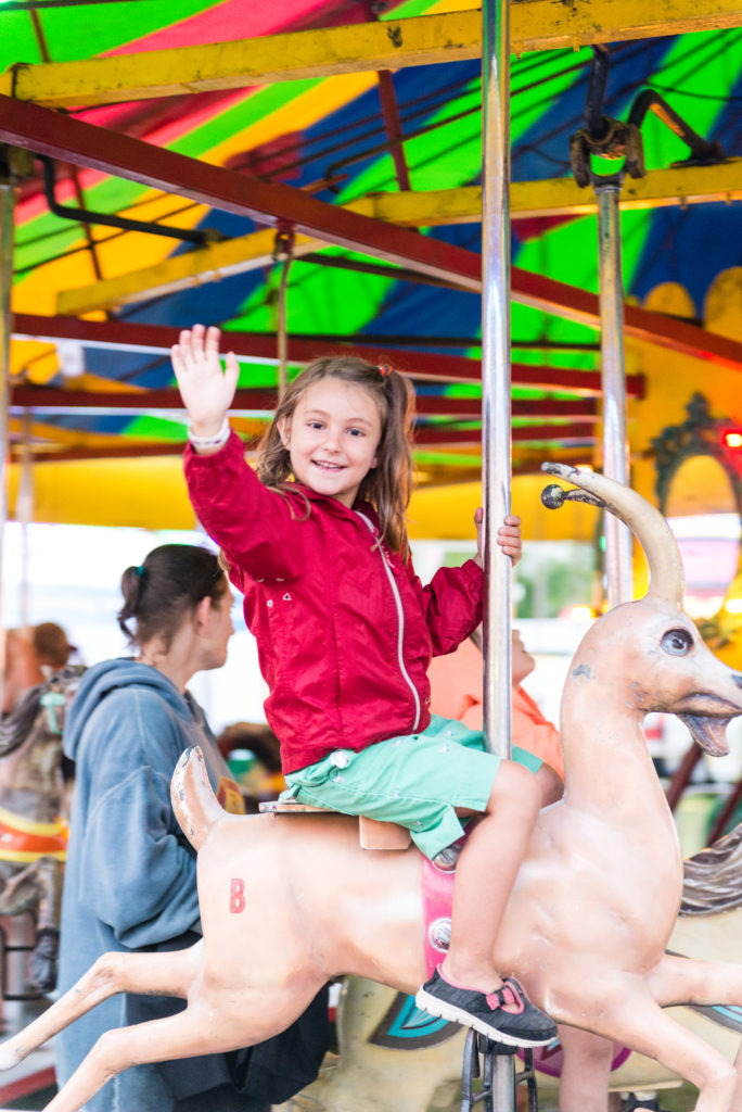 Carosel at the Rockland Maine Lobster Festival | RealLifeWithDad.com