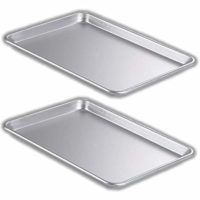 Bakeware Set – 2 Aluminum Sheet Pan – Half Size (13" x 18") – for Commercial or Home Use. Non Toxic, Perfect Baking Supply set for gifts, for new and experienced bakers alike