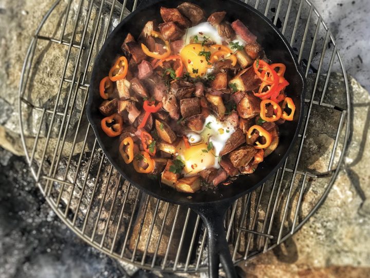 Cast Iron Cookin Midday Breakfast - Camp Cooking 