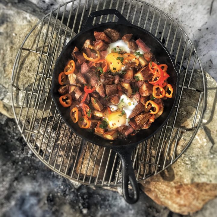 Cast Iron Cookin Midday Breakfast - Camp Cooking 