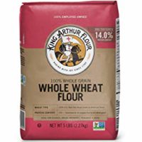 King Arthur Flour Premium 100% Whole Wheat Flour, 5 Pound