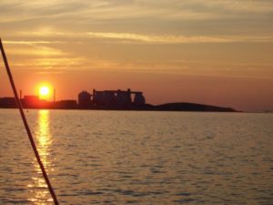 Sunset over Deer Island