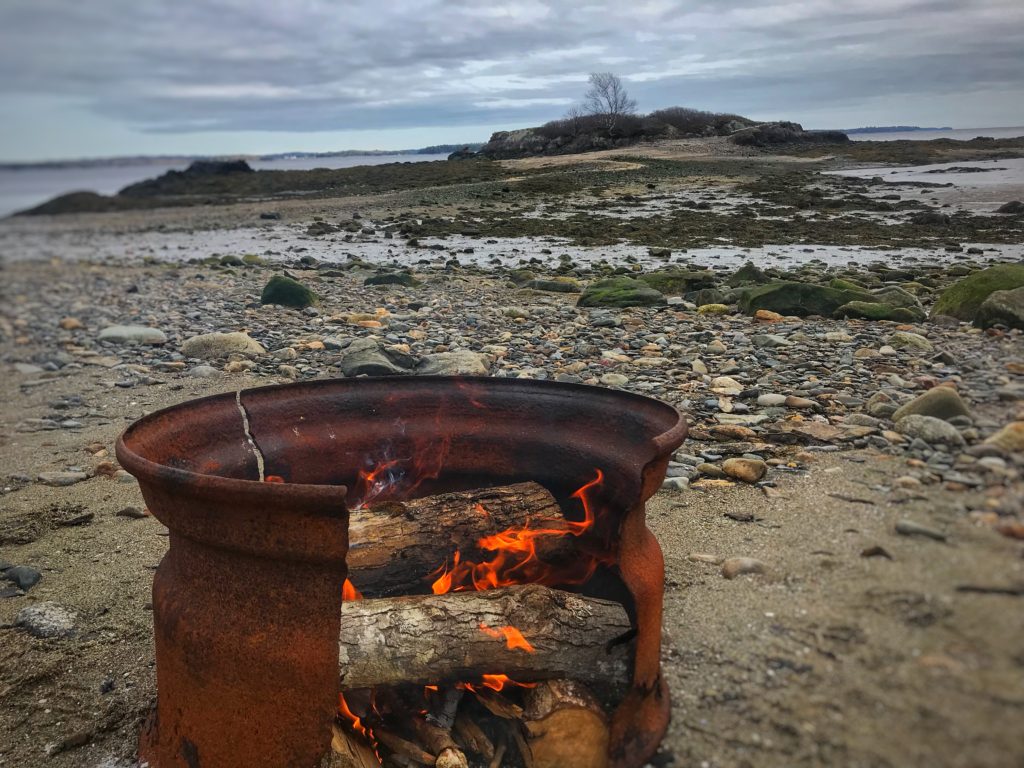 Campfire on the beach | reallifewithdad.com