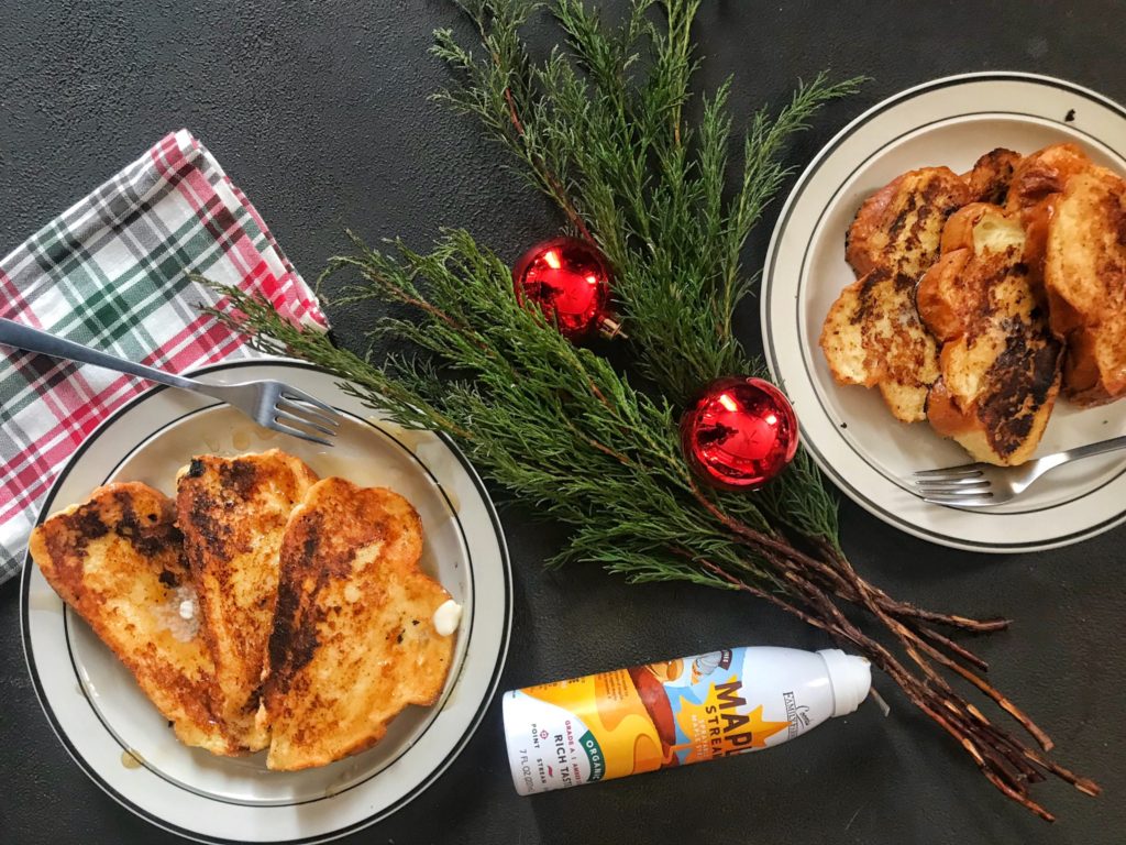 Eggnog French Toast with Coombs maple syrup