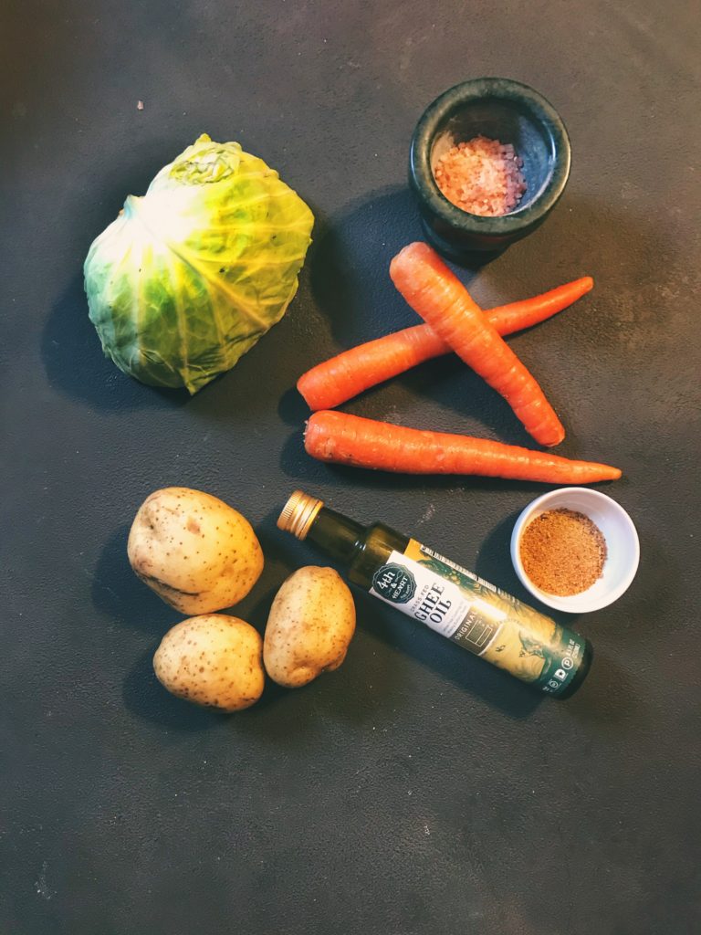 Roasted Cabbage ingredients