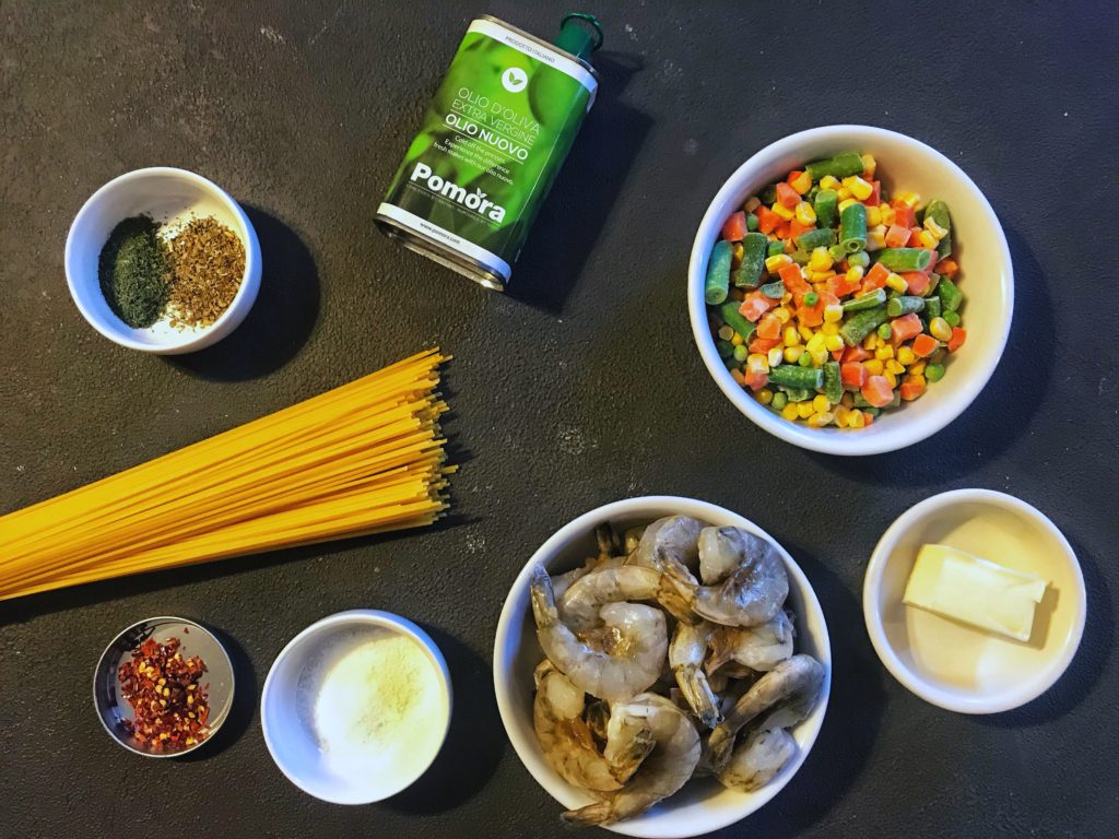 Ingredients for Shrimp Scampi