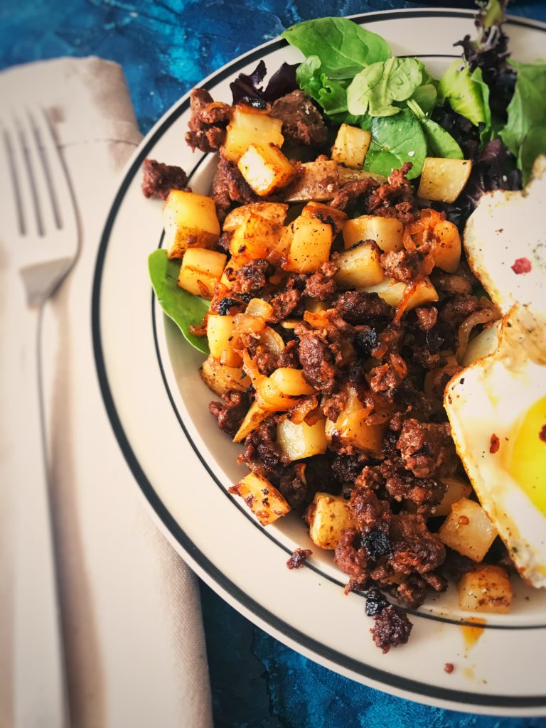 close up of the hash. So crispy and delicious!