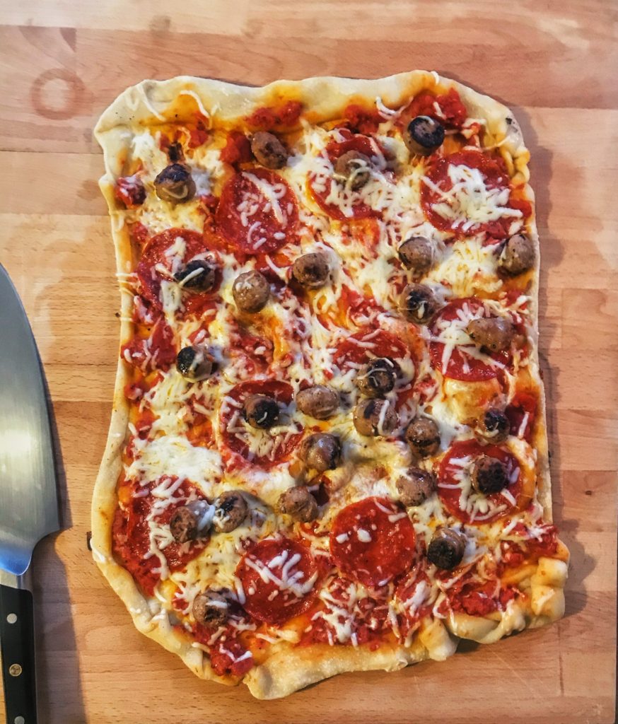sourdough thin crust pizza
