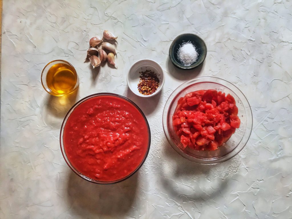 ingredients for pasta sauce