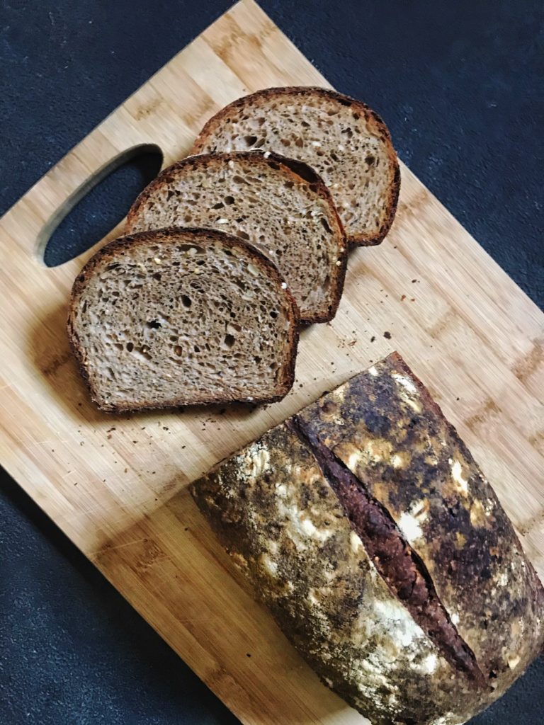 seeded sprouted grain sourdough