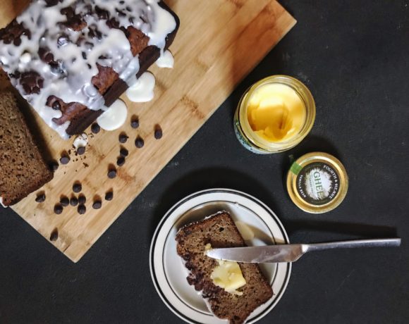 banana bread: sourdough foster with ghee