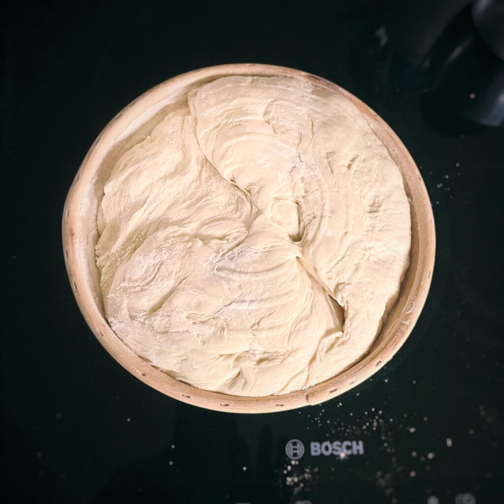 dough in a proofing basket